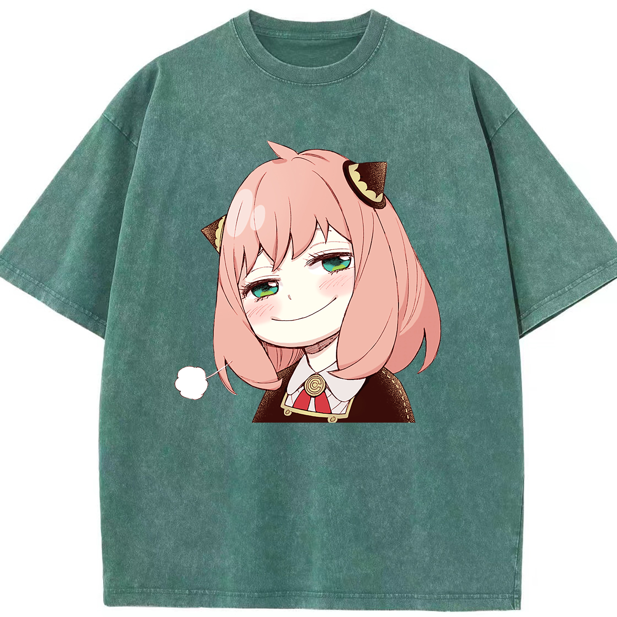 （画像用） SPY×FAMILY间谍家家酒 綿100% ヴィンテージ風 半袖Tシャツ（フロントプリント）